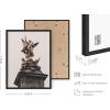 image:imageHAUS AND HUES Van Gogh Skeleton with Cigarette Poster  Gothic Skull Art Dark Academia Decor Beige Frame 24x36Statue Against Sky