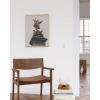 image:imageHAUS AND HUES Van Gogh Skeleton with Cigarette Poster  Gothic Skull Art Dark Academia Decor Beige Frame 24x36Statue Against Sky