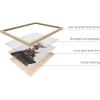 image:imageHAUS AND HUES Van Gogh Skeleton with Cigarette Poster  Gothic Skull Art Dark Academia Decor Beige Frame 24x36Statue Against Sky