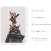 image:imageHAUS AND HUES Van Gogh Skeleton with Cigarette Poster  Gothic Skull Art Dark Academia Decor Beige Frame 24x36Statue Against Sky