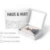 image:imageHAUS AND HUES Van Gogh Skeleton with Cigarette Poster  Gothic Skull Art Dark Academia Decor Beige Frame 24x36Statue Against Sky