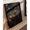 image:imageHAUS AND HUES Van Gogh Skeleton with Cigarette Poster  Gothic Skull Art Dark Academia Decor Beige Frame 24x36Witches Going to Sabbath