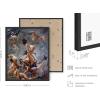 image:imageHAUS AND HUES Van Gogh Skeleton with Cigarette Poster  Gothic Skull Art Dark Academia Decor Beige Frame 24x36Witches Going to Sabbath