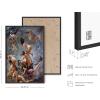 image:imageHAUS AND HUES Van Gogh Skeleton with Cigarette Poster  Gothic Skull Art Dark Academia Decor Beige Frame 24x36Witches Going to Sabbath