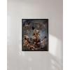 image:imageHAUS AND HUES Van Gogh Skeleton with Cigarette Poster  Gothic Skull Art Dark Academia Decor Beige Frame 24x36Witches Going to Sabbath