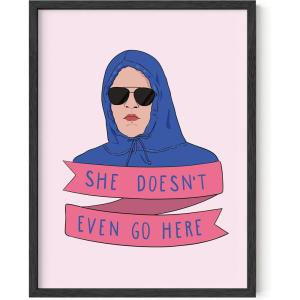 image:imageHAUS AND HUES Mean Girls Poster  Pink Wall Art Mean Girls Quotes Preppy Wall Art Pink Posters Pink Posters for Room Aesthetic Cute Preppy Room Decor Light Pink Pictures Decor BLACK FRAMED 12x16