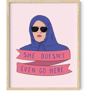 image:imageHAUS AND HUES Mean Girls Poster  Pink Wall Art Mean Girls Quotes Preppy Wall Art Pink Posters Pink Posters for Room Aesthetic Cute Preppy Room Decor Light Pink Pictures Framed Beige 16 x 20
