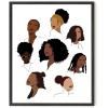 image:imageHAUS AND HUES African American Women Painting for Walls African Art Wall Decor  Black Women Wall Art  Black Art Paintings for Wall  Black Woman Wall Art UNFRAMED 24x36Hairstyle