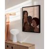 image:imageHAUS AND HUES African American Women Wall Art  Black Art Paintings African Art Decor Black Women Collage Poster for Bedroom or Living Room Beige Frame 16x20Faces