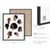 image:imageHAUS AND HUES African American Women Wall Art  Black Art Paintings African Art Decor Black Women Collage Poster for Bedroom or Living Room Beige Frame 16x20Hairstyle