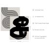 image:imageHAUS AND HUES Black Abstract Wall Art  Set of 6 Modern Black and Gray Line Art Prints Minimalist Geometric Abstract Art for Wall Decor Unframed 16x20Black  Beige Set of 6