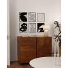 image:imageHAUS AND HUES Black Abstract Wall Art  Set of 6 Modern Black and Gray Line Art Prints Minimalist Geometric Abstract Art for Wall Decor Unframed 16x20Black  Beige Set of 6