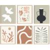 image:imageHAUS AND HUES Black Abstract Wall Art  Set of 6 Modern Black and Gray Line Art Prints Minimalist Geometric Abstract Art for Wall Decor Unframed 16x20Bohemian Gallery