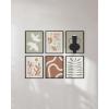 image:imageHAUS AND HUES Black Abstract Wall Art  Set of 6 Modern Black and Gray Line Art Prints Minimalist Geometric Abstract Art for Wall Decor Unframed 16x20Bohemian Gallery