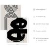 image:imageHAUS AND HUES Black Abstract Wall Art  Set of 6 Modern Black and Gray Line Art Prints Minimalist Geometric Abstract Art for Wall Decor Unframed 16x20Black  Beige Set of 6