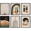 image:imageHAUS AND HUES Black Abstract Wall Art  Set of 6 Modern Black and Gray Line Art Prints Minimalist Geometric Abstract Art for Wall Decor Unframed 16x20Midcentury Terracotta