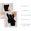 image:imageHAUS AND HUES Black Abstract Wall Art  Set of 6 Modern Black and Gray Line Art Prints Minimalist Geometric Abstract Art for Wall Decor Unframed 16x20Midcentury Woman