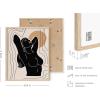 image:imageHAUS AND HUES Black Abstract Wall Art  Set of 6 Modern Black and Gray Line Art Prints Minimalist Geometric Abstract Art for Wall Decor Unframed 16x20Midcentury Woman