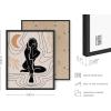 image:imageHAUS AND HUES Black Abstract Wall Art  Set of 6 Modern Black and Gray Line Art Prints Minimalist Geometric Abstract Art for Wall Decor Unframed 16x20Midcentury Woman