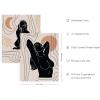 image:imageHAUS AND HUES Black Abstract Wall Art  Set of 6 Modern Black and Gray Line Art Prints Minimalist Geometric Abstract Art for Wall Decor Unframed 16x20Midcentury Woman