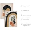 image:imageHAUS AND HUES Black Abstract Wall Art  Set of 6 Modern Black and Gray Line Art Prints Minimalist Geometric Abstract Art for Wall Decor Unframed 16x20Midcentury Terracotta