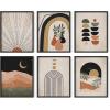 image:imageHAUS AND HUES Black Abstract Wall Art  Set of 6 Modern Black and Gray Line Art Prints Minimalist Geometric Abstract Art for Wall Decor Unframed 16x20Midcentury Terracotta