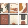 image:imageHAUS AND HUES Black Abstract Wall Art  Set of 6 Modern Black and Gray Line Art Prints Minimalist Geometric Abstract Art for Wall Decor Unframed 16x20Warm Boho