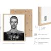 image:imageHAUS AND HUES Celebrity Mugshots Poster Rock Posters Vintage Kurt Cobain Mick Jagger Mugshot Elvis Poster Jimi Hendrix Poster David Bowie Poster Frank Sinatra Mugshot Beige Framed 11x14