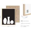 image:imageHAUS AND HUES Wall Art Set of 4  Abstract Blue Art Prints Navy Blue Poster Unframed 11x14 for Bathroom Bedroom Living Room Kitchen OfficeBW Modern Shapes Set of 4