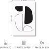 image:imageHAUS AND HUES Wall Art Set of 4  Abstract Blue Art Prints Navy Blue Poster Unframed 11x14 for Bathroom Bedroom Living Room Kitchen OfficeBW Modern Shapes Set of 4