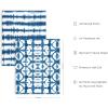 image:imageHAUS AND HUES Wall Art Set of 4  Abstract Blue Art Prints Navy Blue Poster Unframed 11x14 for Bathroom Bedroom Living Room Kitchen OfficeBlue Tie Dye
