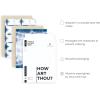 image:imageHAUS AND HUES Wall Art Set of 4  Abstract Blue Art Prints Navy Blue Poster Unframed 11x14 for Bathroom Bedroom Living Room Kitchen OfficeBlue Tie Dye