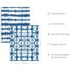 image:imageHAUS AND HUES Wall Art Set of 4  Abstract Blue Art Prints Navy Blue Poster Unframed 11x14 for Bathroom Bedroom Living Room Kitchen OfficeBlue Tie Dye