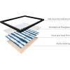 image:imageHAUS AND HUES Wall Art Set of 4  Abstract Blue Art Prints Navy Blue Poster Unframed 11x14 for Bathroom Bedroom Living Room Kitchen OfficeBlue Tie Dye