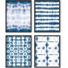 image:imageHAUS AND HUES Wall Art Set of 4  Abstract Blue Art Prints Navy Blue Poster Unframed 11x14 for Bathroom Bedroom Living Room Kitchen OfficeBlue Tie Dye