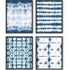 image:imageHAUS AND HUES Wall Art Set of 4  Abstract Blue Art Prints Navy Blue Poster Unframed 11x14 for Bathroom Bedroom Living Room Kitchen OfficeBlue Tie Dye