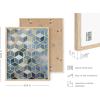 image:imageHAUS AND HUES Wall Art Set of 4  Abstract Blue Art Prints Navy Blue Poster Unframed 11x14 for Bathroom Bedroom Living Room Kitchen OfficeGeometric