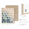 image:imageHAUS AND HUES Wall Art Set of 4  Abstract Blue Art Prints Navy Blue Poster Unframed 11x14 for Bathroom Bedroom Living Room Kitchen OfficeGeometric