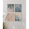 image:imageHAUS AND HUES Wall Art Set of 4  Abstract Blue Art Prints Navy Blue Poster Unframed 11x14 for Bathroom Bedroom Living Room Kitchen OfficeGeometric