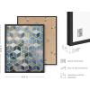 image:imageHAUS AND HUES Wall Art Set of 4  Abstract Blue Art Prints Navy Blue Poster Unframed 11x14 for Bathroom Bedroom Living Room Kitchen OfficeGeometric
