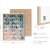 image:imageHAUS AND HUES Wall Art Set of 4  Abstract Blue Art Prints Navy Blue Poster Unframed 11x14 for Bathroom Bedroom Living Room Kitchen OfficeGeometric