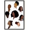 image:imageHAUS AND HUES Women Posters Black Woman Wall Art Black Girl Wall Art Black Girl Art Wall Decor Female Black Woman Print Rainbow Girls Art Print Framed Black 24x36Hairstyle