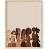 image:imageHAUS AND HUES African American Women Painting for Walls African Art Wall Decor  Black Women Wall Art  Black Art Paintings for Wall  Black Woman Wall Art UNFRAMED 24x36Rainbow