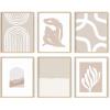 image:imageHAUS AND HUES Neutral Wall Art Beige Boho Matisse Prints Unframed 8x10 6 Count