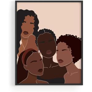 image:imageAfrican American Women Painting for Walls  by Haus and Hues  African Art Wall Decor  Black Women Wall Art  Black Art Paintings for Wall  Black Woman Wall Art  UNFRAMED 8x10