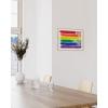 image:imageHAUS AND HUES Pride Poster  Gay Pride Decor LGBTQ Flag Art Rainbow Sign Black Frame 24x36LGBTQ Flag