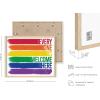 image:imageHAUS AND HUES Pride Poster  Gay Pride Decor LGBTQ Flag Art Rainbow Sign Black Frame 24x36LGBTQ Flag
