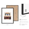 image:imageHAUS AND HUES Pride Poster  Gay Pride Decor LGBTQ Flag Art Rainbow Sign Black Frame 24x36Stonewall Inn