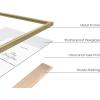 image:imageHAUS AND HUES 12x18 Gold Metal Picture Frames  Premium Aluminum with Hanging Hardware Shatterproof Plexiglass  Perfect for Home or Office 12x18 in Gold Set of 6