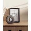image:imageHAUS AND HUES 4x6 Black Picture Frame  4x6 Black Frame  Aluminum Photo Frames for Wall Collage Vertical Hanging Easel Back for Tabletop Home Office 4x6 in Black